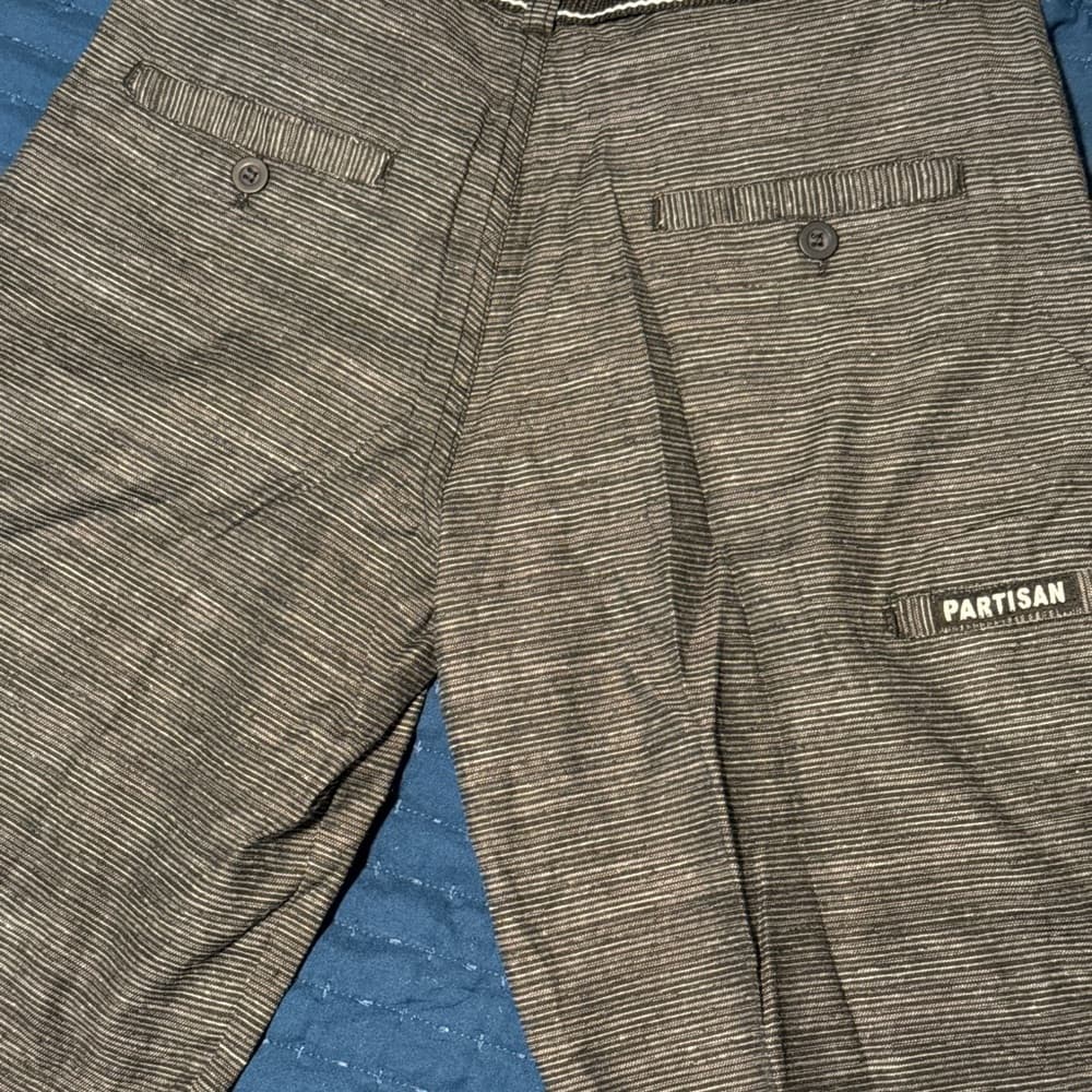Artisan Gray Lightweight Cotton Blend Shorts - Thumbnail 4