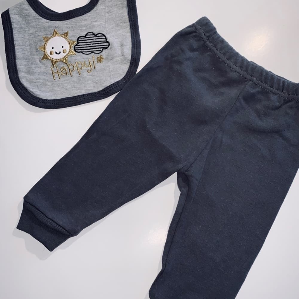 3 PIECE SET BABY BOY 3-6/6-9MONTHS DUCK D - Thumbnail 3
