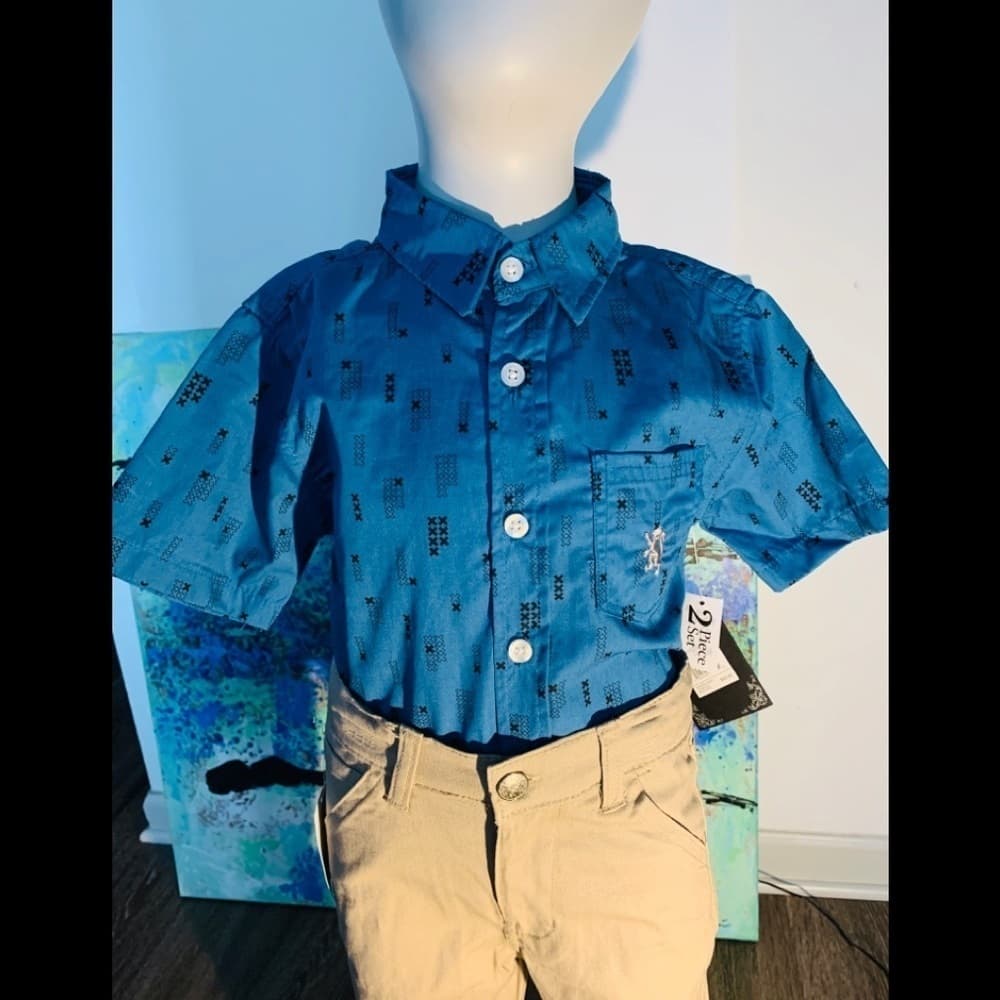 Boys 2 Piece Button -up w/Pants