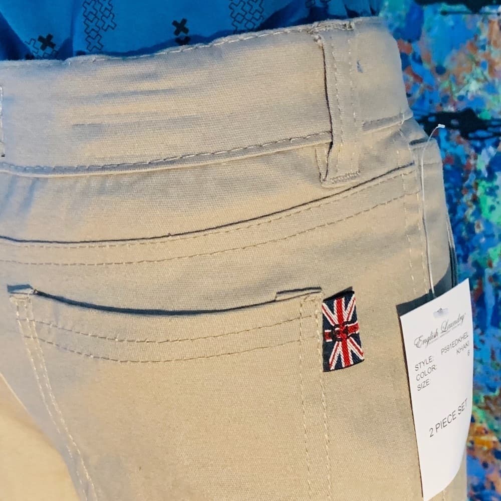 Boys 2 Piece Button -up w/Pants - Thumbnail 7