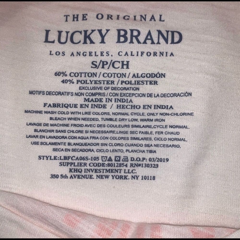 Lucky brand Girls Short Sleeve Top Cream S… - Thumbnail 3