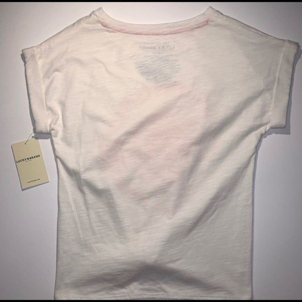 Lucky brand Girls Short Sleeve Top Cream S… - Thumbnail 2