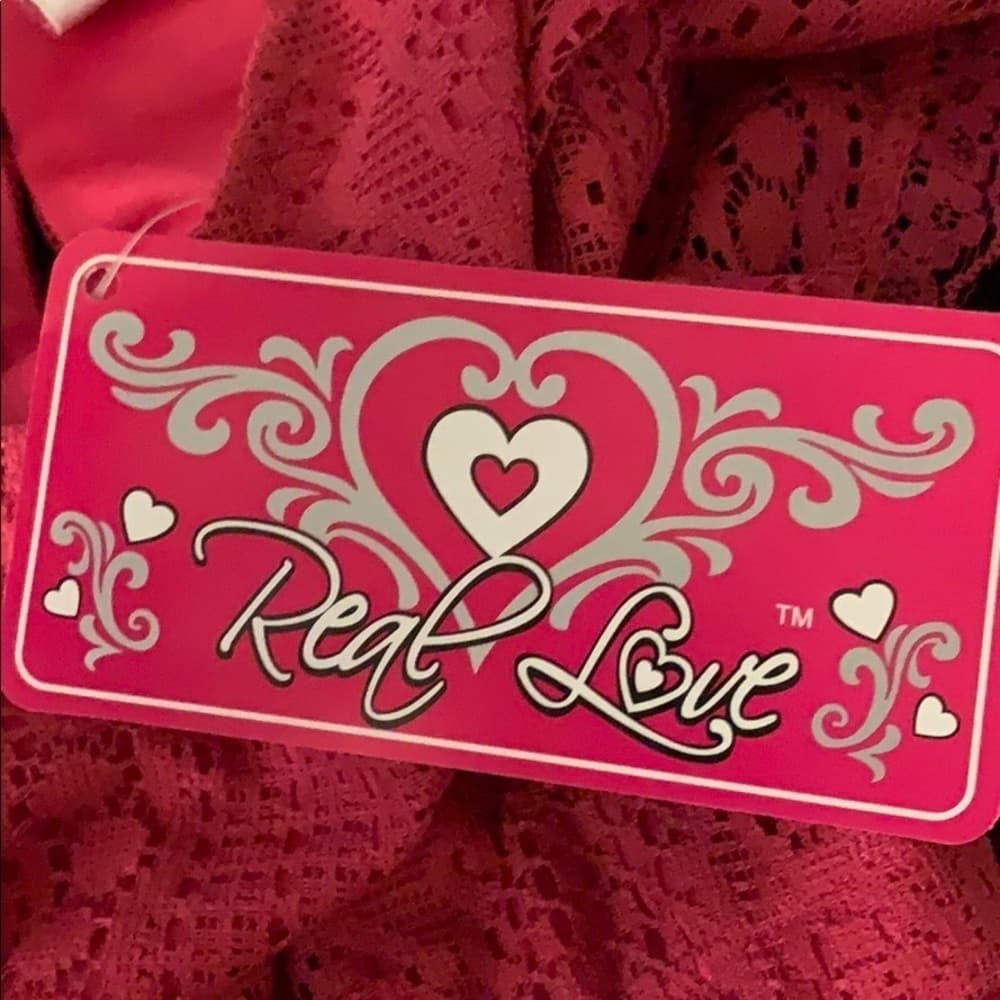 Real Love Girls‎ Lace Pink Romper - Thumbnail 5