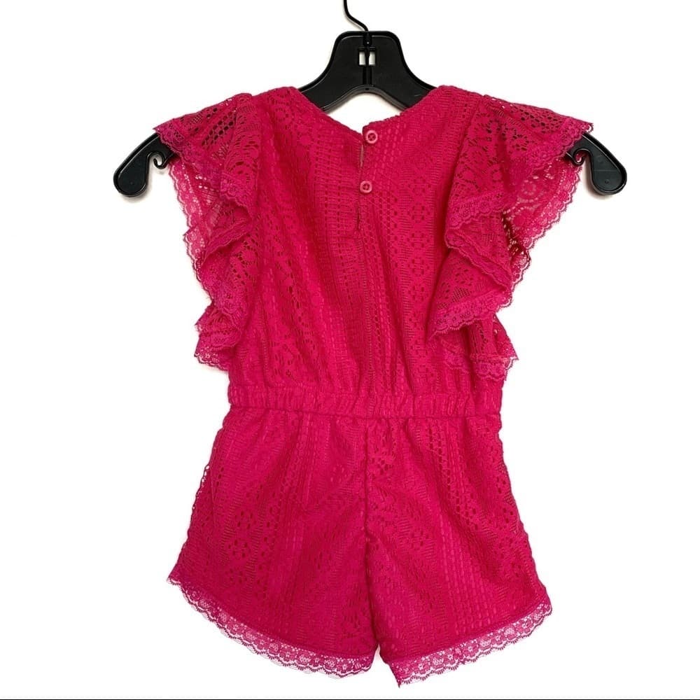 Real Love Girls‎ Lace Pink Romper - Thumbnail 2