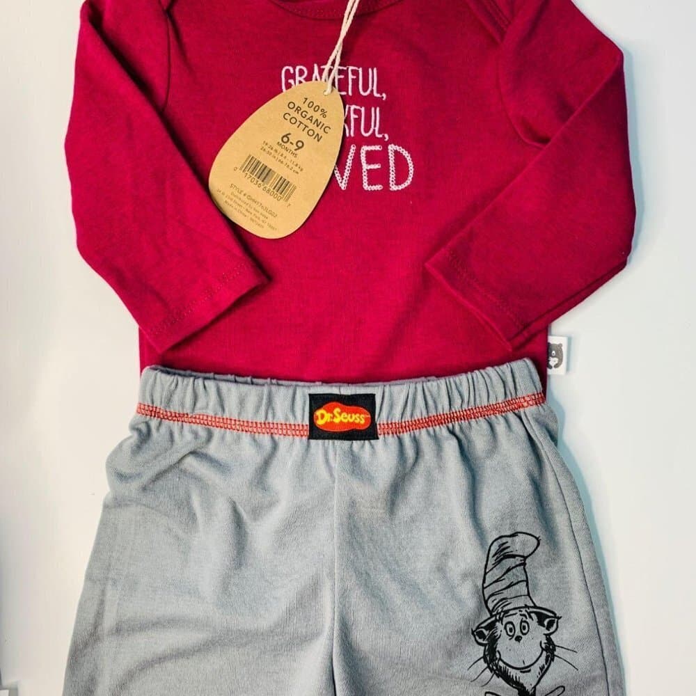 Rabbit‎ Bear Organic Baby Girl Bundle Outfit - Thumbnail 3