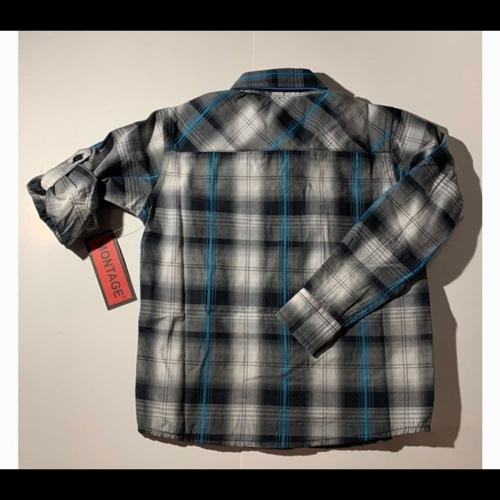 Boys Long Sleeve Button-Up W/Tie - Thumbnail 2
