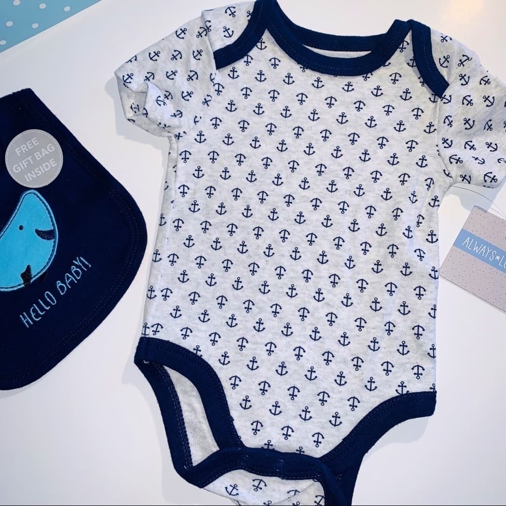 3 PIECE SET BABY BOY 3-6 MONTHS ALWAYS LOVE‎ - Thumbnail 2
