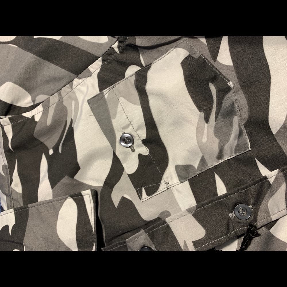 Bold Blue Camo Boys button down shirt 6 - Thumbnail 4