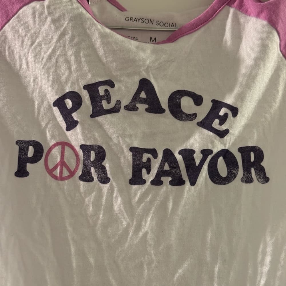 Peace Por Favor Graphic Tee - Thumbnail 2