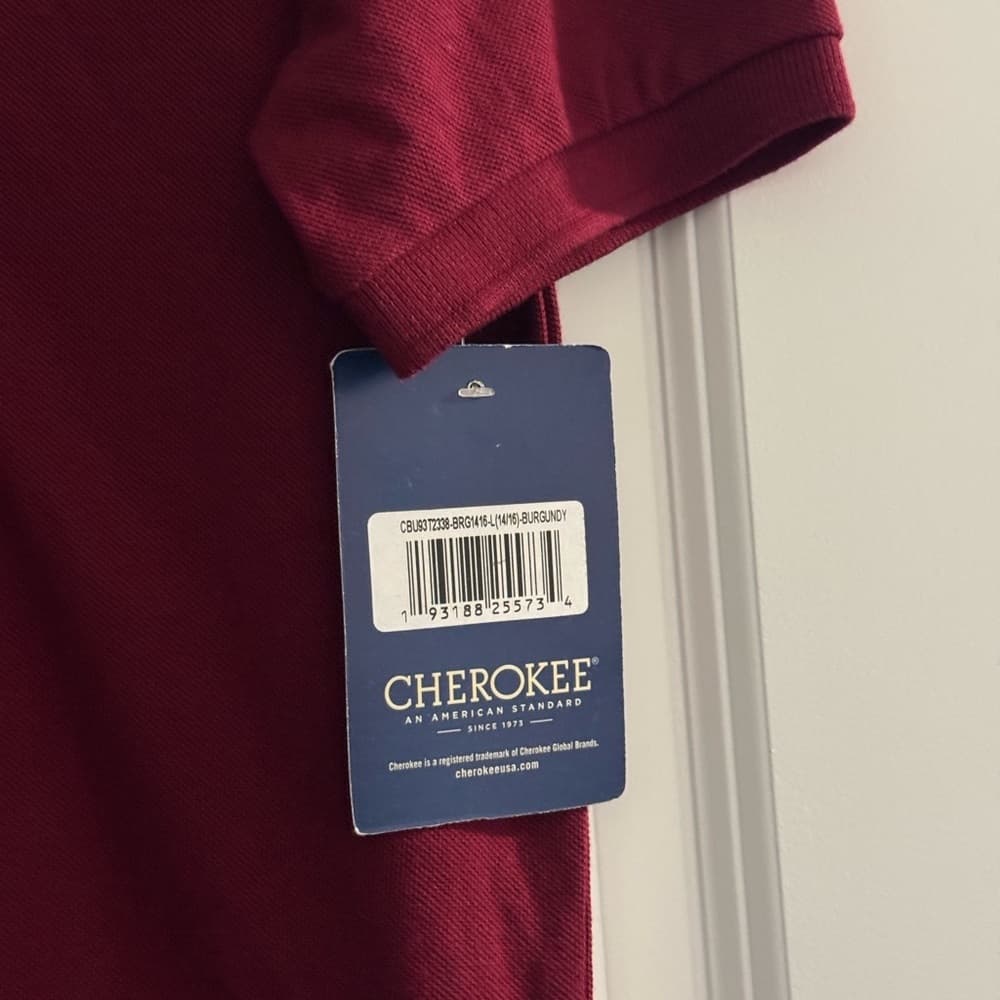 Cherokee Red Polo Shirt Classic Style Short Sleeves - Thumbnail 2
