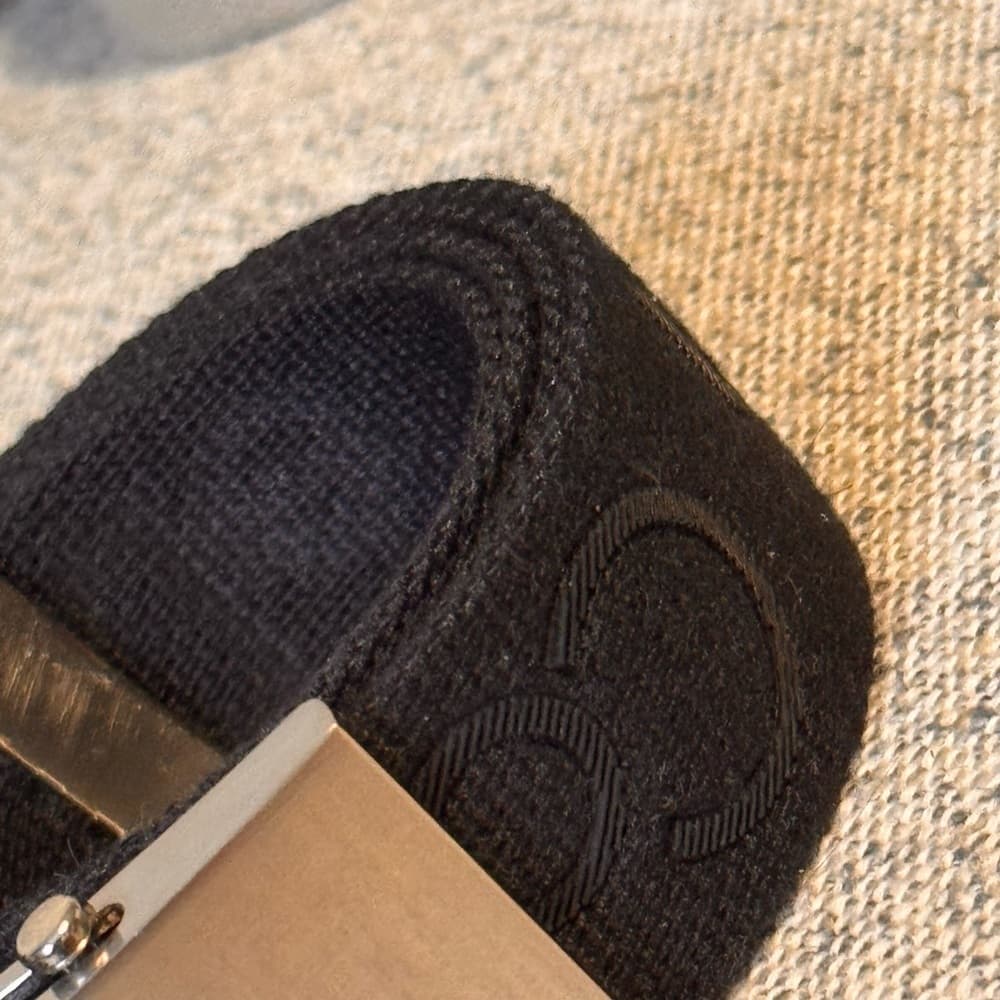 Calvin Klein Black Belt with Gold Buckle - Thumbnail 5