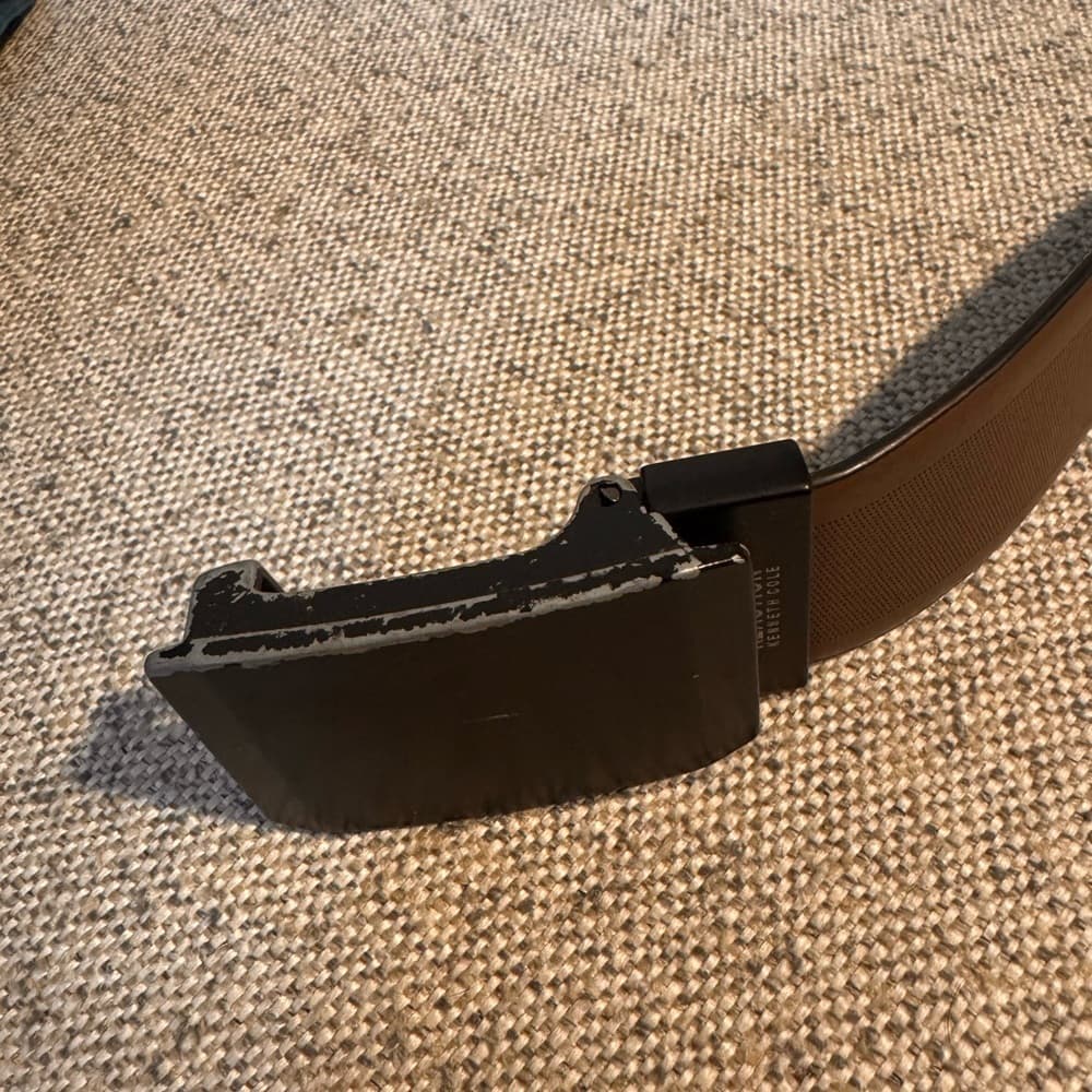 Kenneth Cole‎ Black and Brown Men's Belt - Thumbnail 2