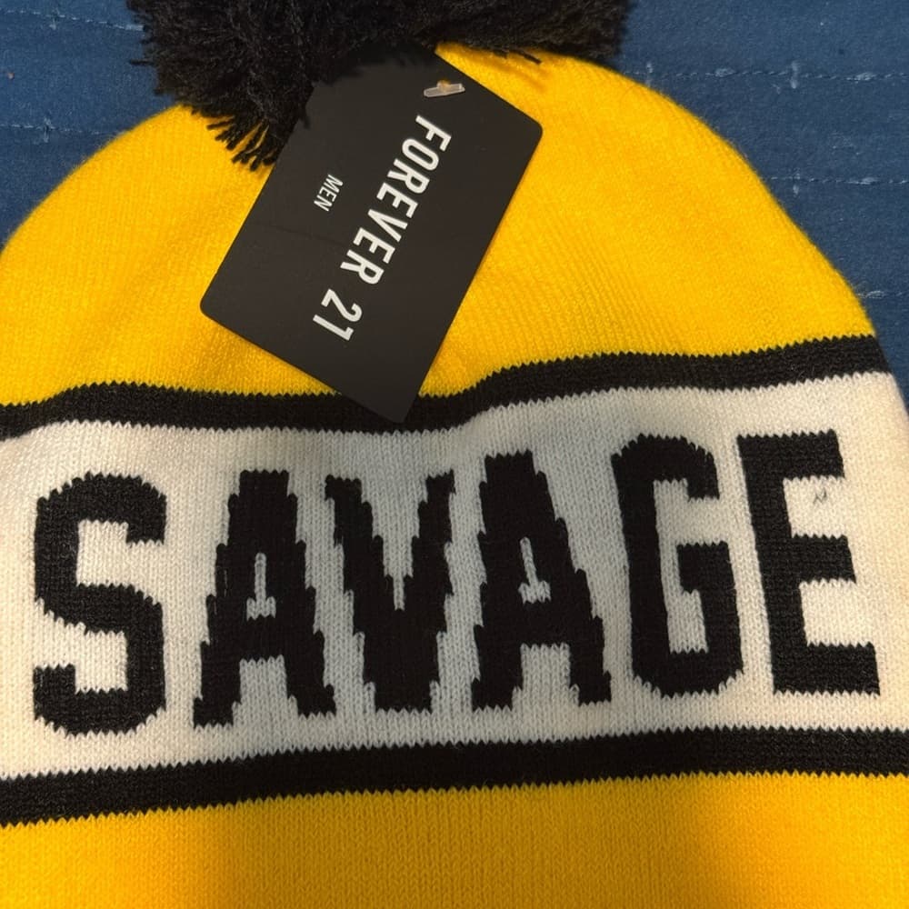 Forever 21‎ Yellow and Black Hat Bold Design - Thumbnail 2