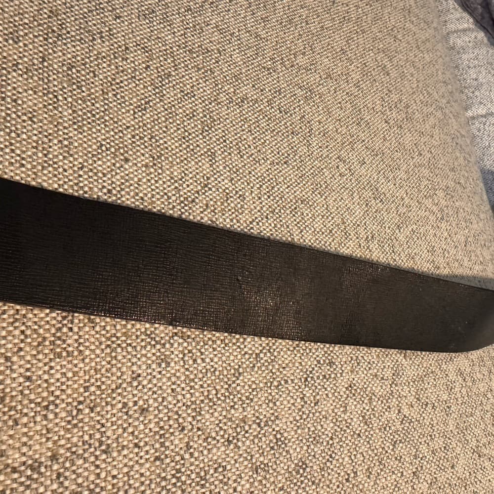 Calvin Klein black/tan Textured Belt - Thumbnail 5