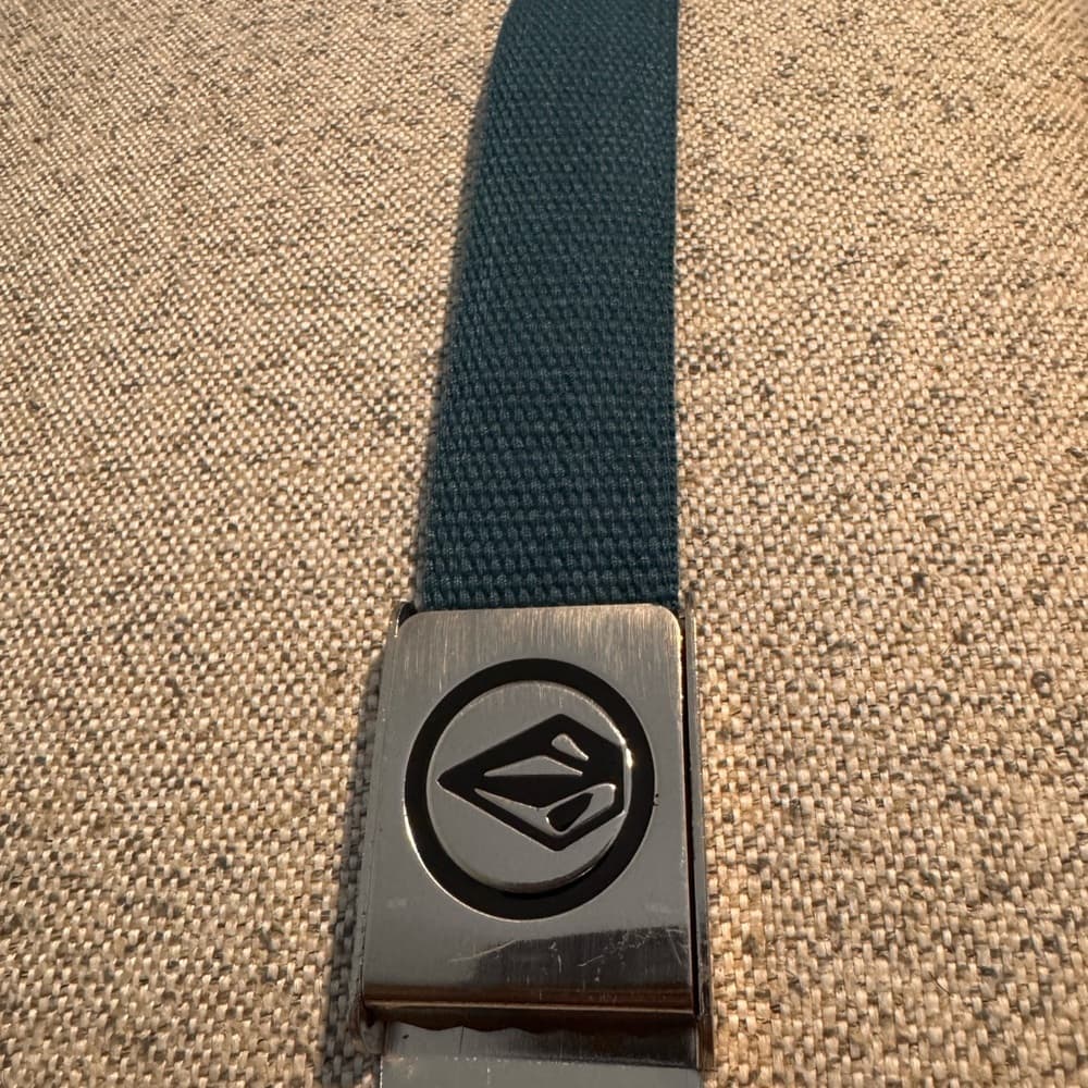Volcom Teal Belt with Silver‎ Buckle - Thumbnail 4