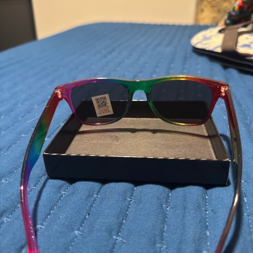 Colorful Rainbow Sunglasses - Thumbnail 3