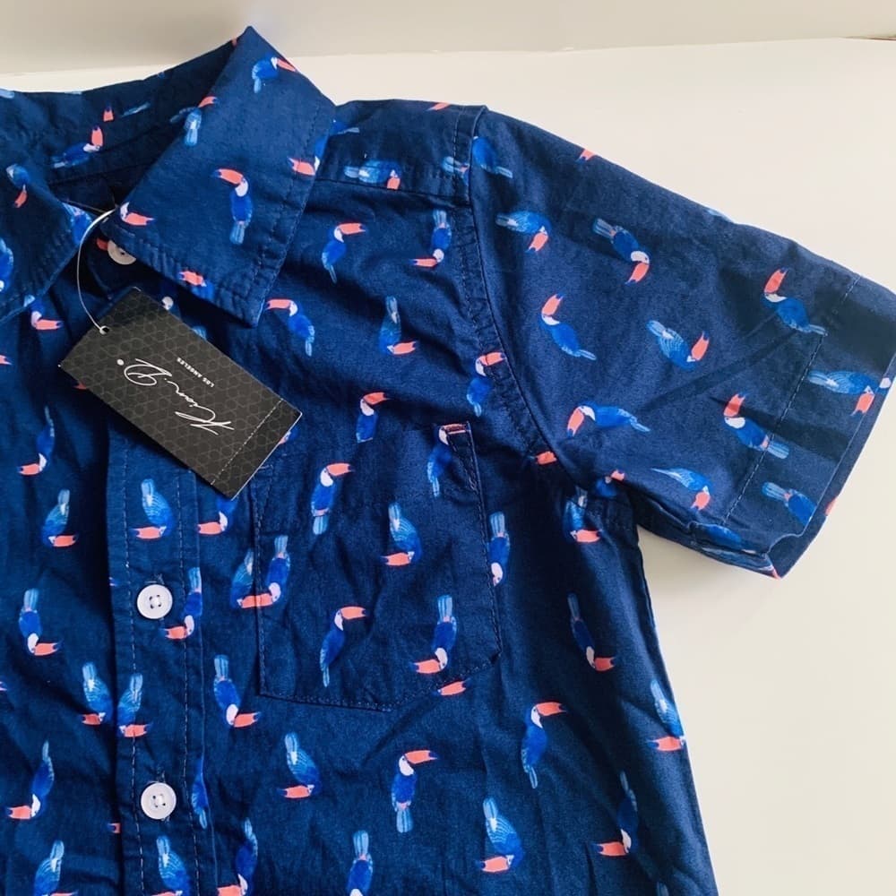 Sale 💜 Kian D Los Angeles Boys Button up Shirt - Thumbnail 3