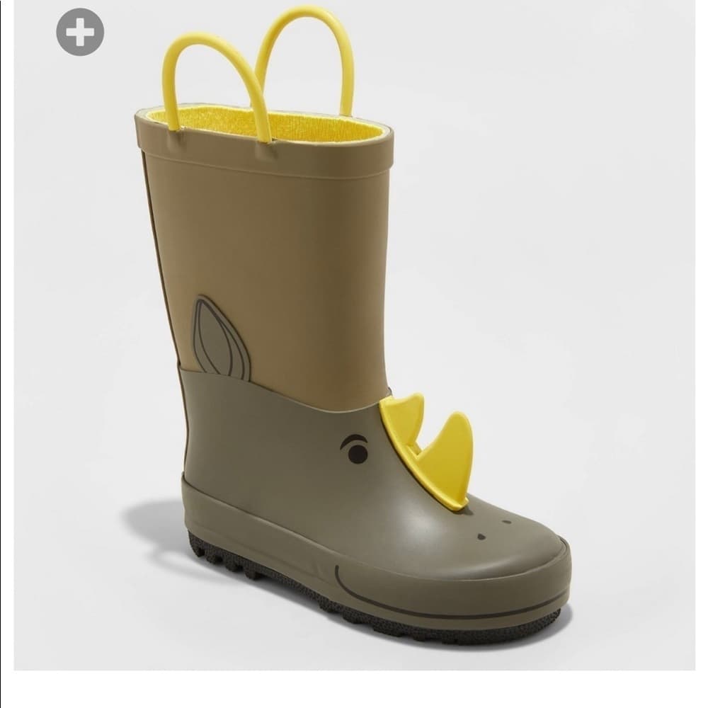 Cat & Jack Boys Benson Animal Icon Rain Boots - Thumbnail 2
