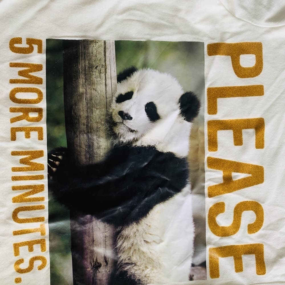 Love‎ Peace Panda 🐼 novelty T -Shirt - Thumbnail 2