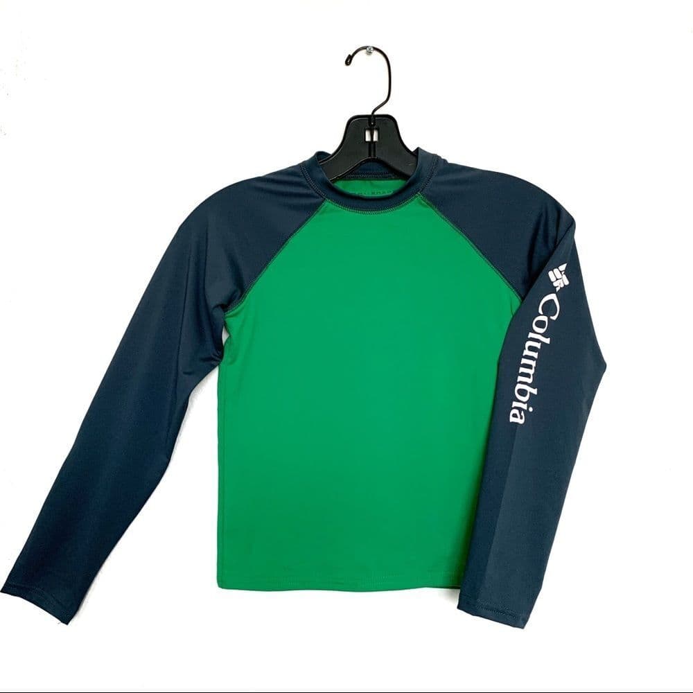 COLUMBIA Omni Steamboat Green Sunguard Shirt
