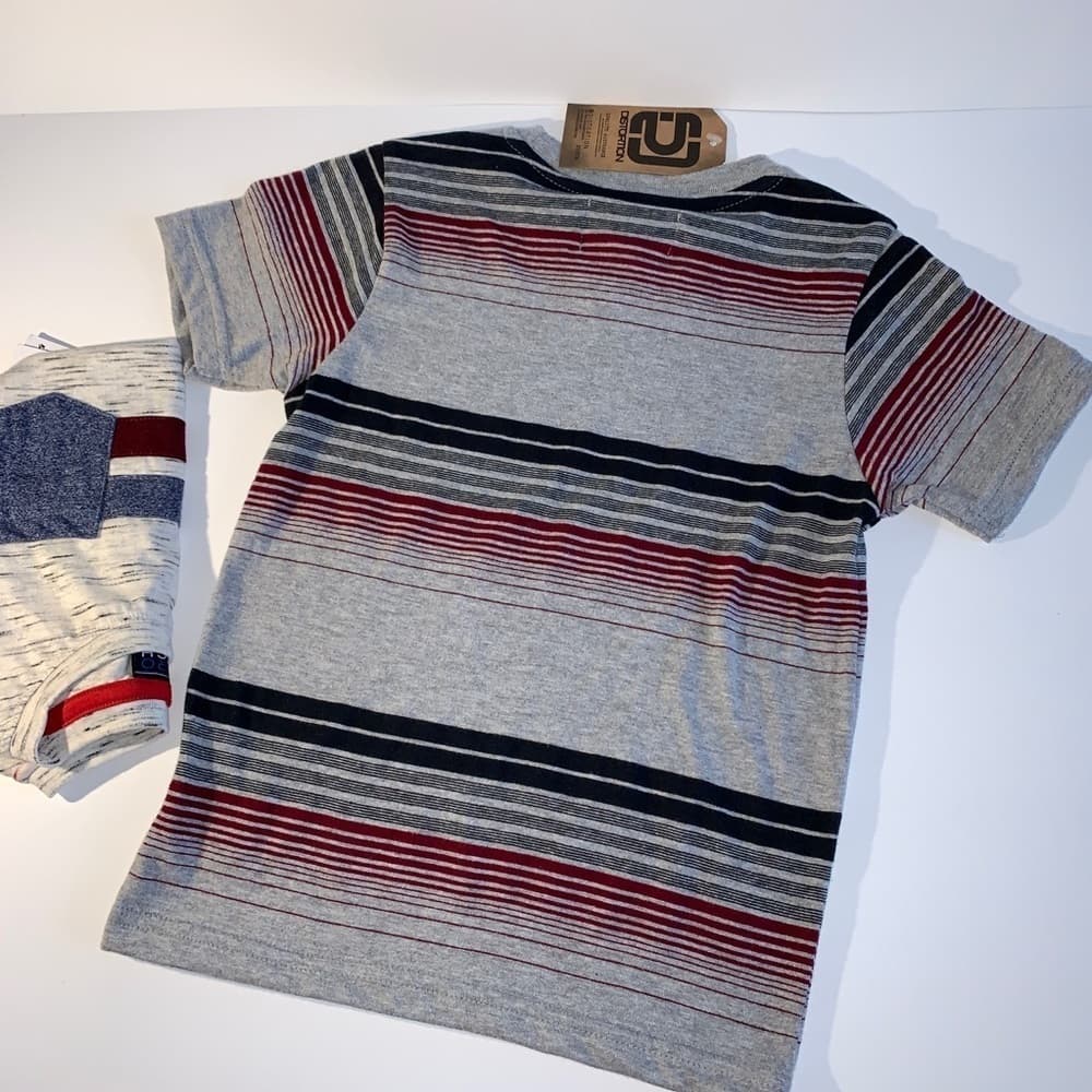 💜Sale Distortion Boys T-shirt - Thumbnail 3