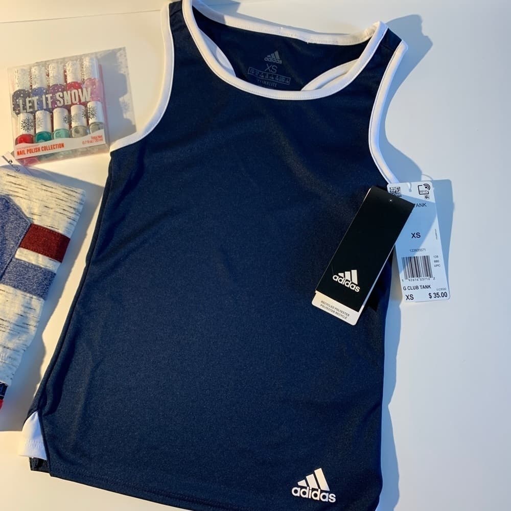 Girls Adidas blue tank top - Thumbnail 2
