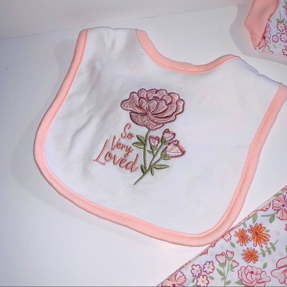 3 PIECE SET BABY GIRL 0-3 MONTHS MINI MUFFIN - Thumbnail 2
