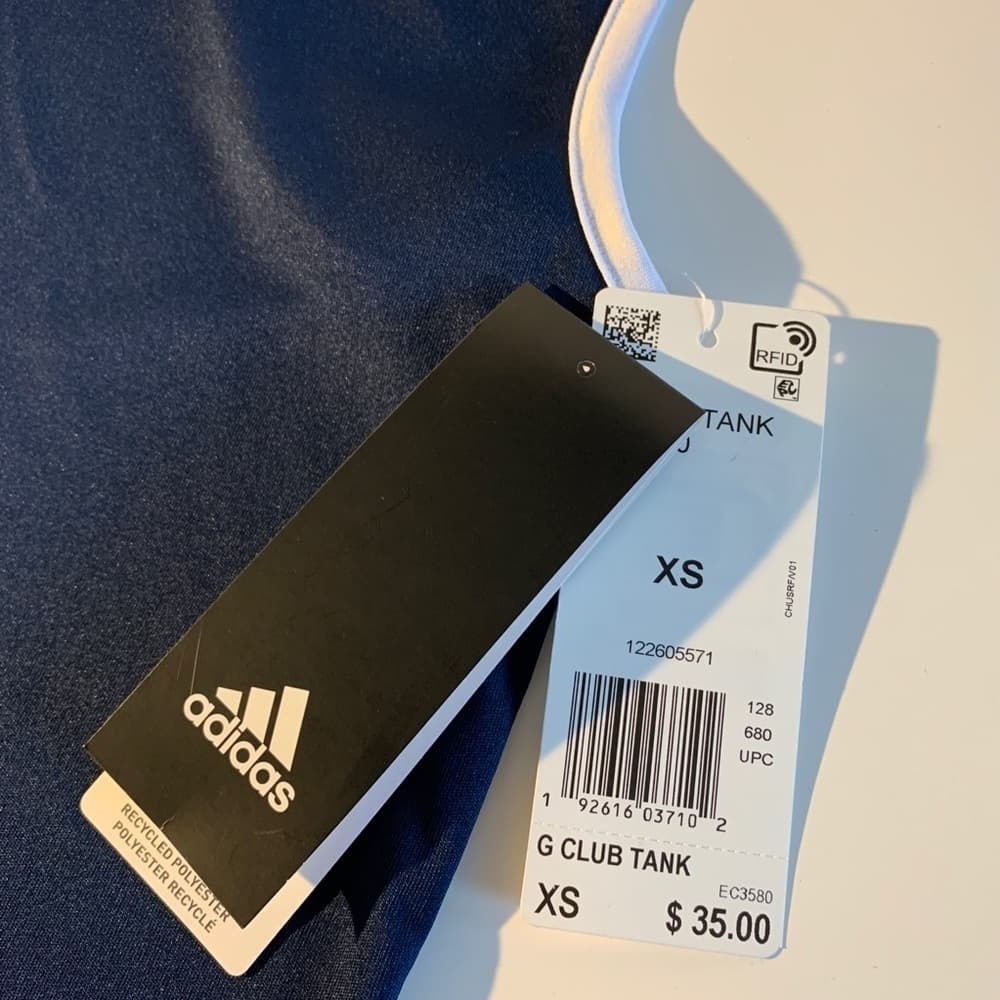 Girls Adidas blue tank top - Thumbnail 5