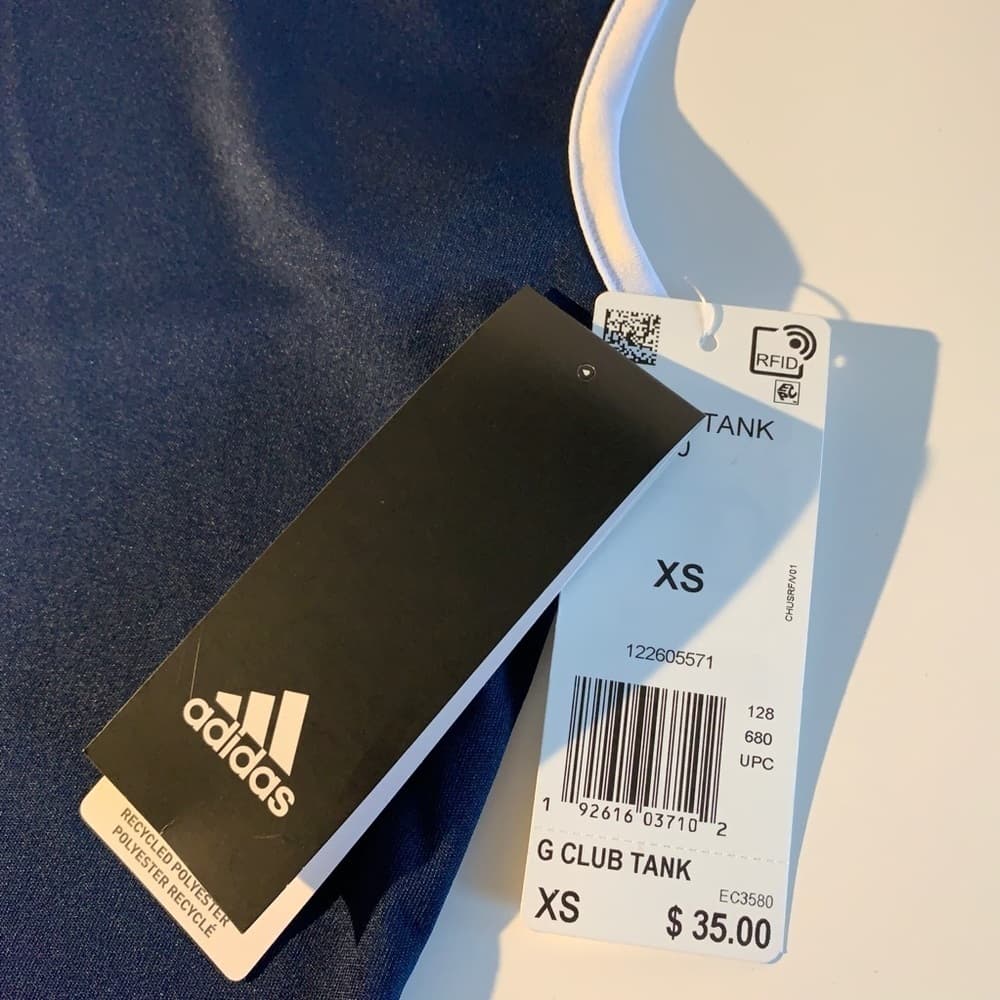 Girls Adidas blue tank top - Thumbnail 6