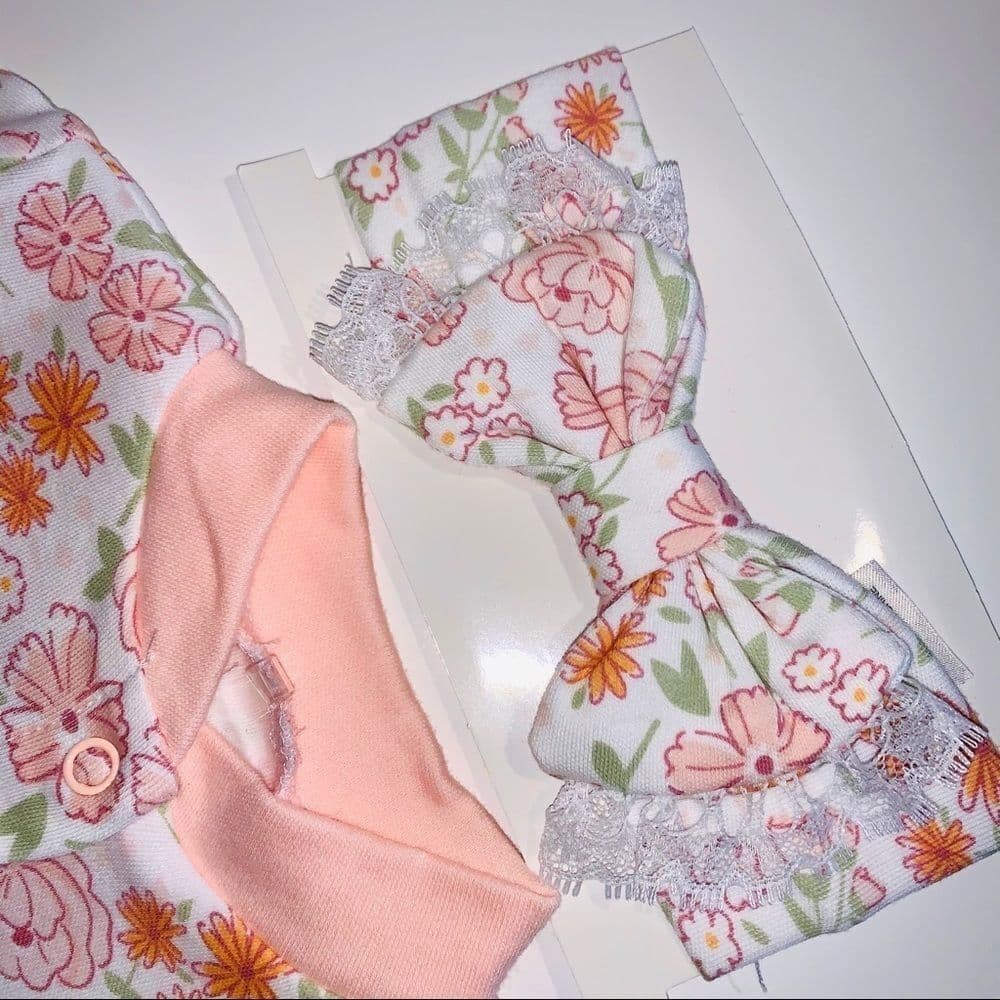 3 PIECE SET BABY GIRL 0-3 MONTHS MINI MUFFIN - Thumbnail 4