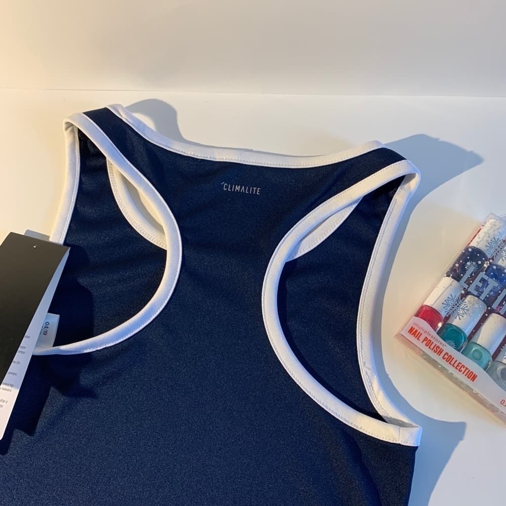 Girls Adidas blue tank top - Thumbnail 7