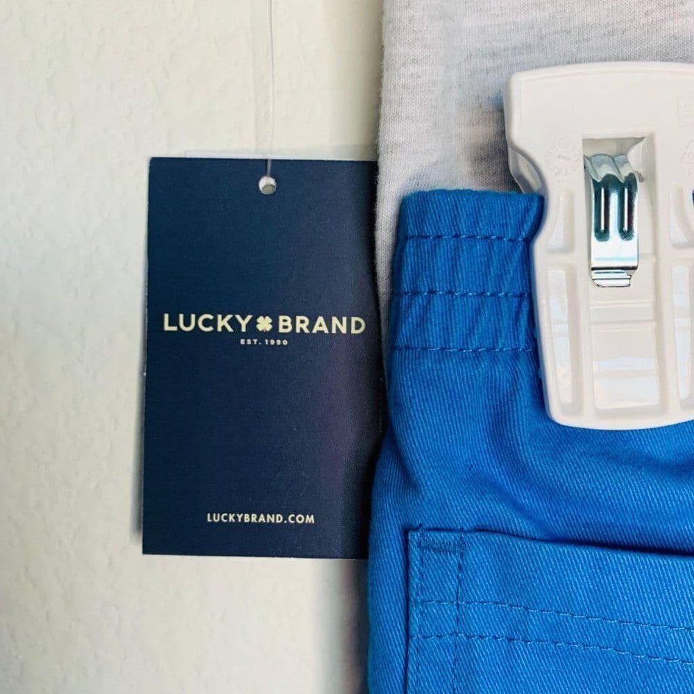 Lucky Brand Boys 02 Piece Set Shirt+Shorts - Thumbnail 2
