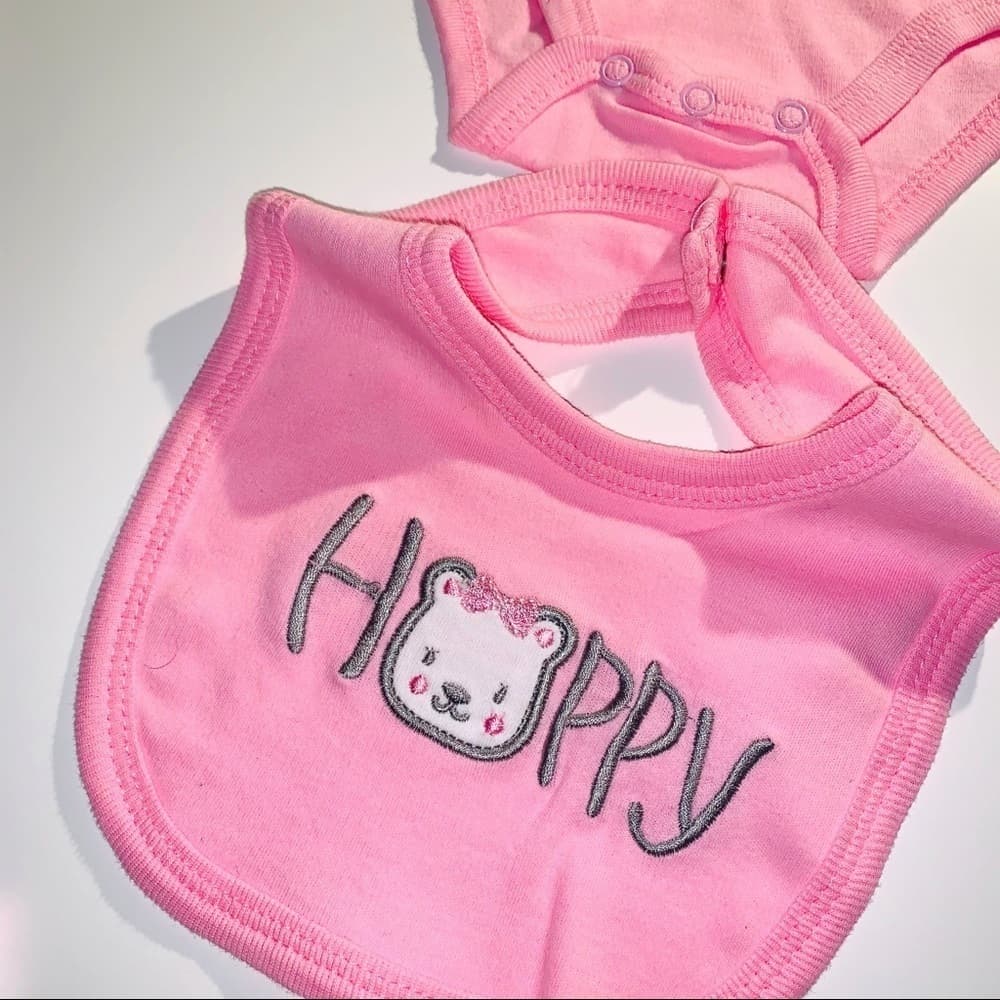 Duck Duck Goose Baby 3 piece set Pink/Grey - Thumbnail 4