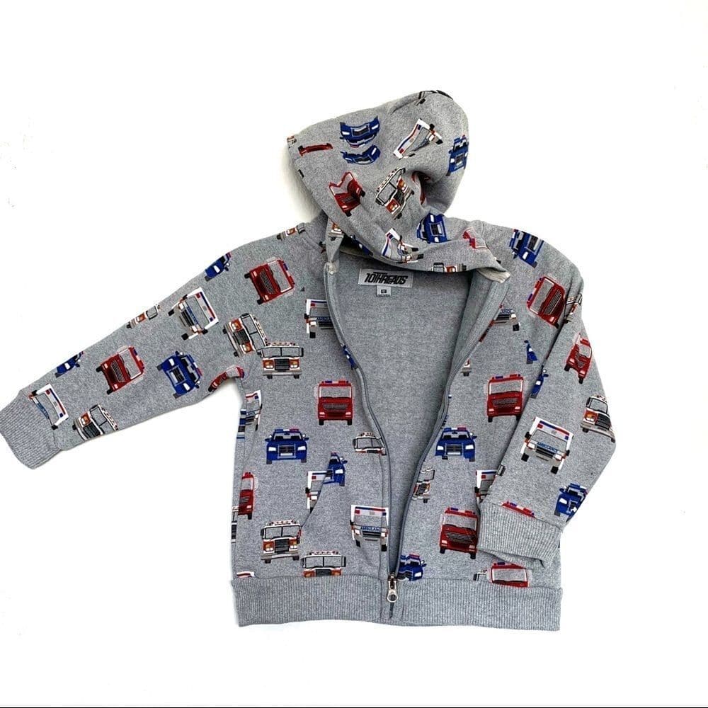 10Threads Boys Hoodie Multicolors Car - Thumbnail 2