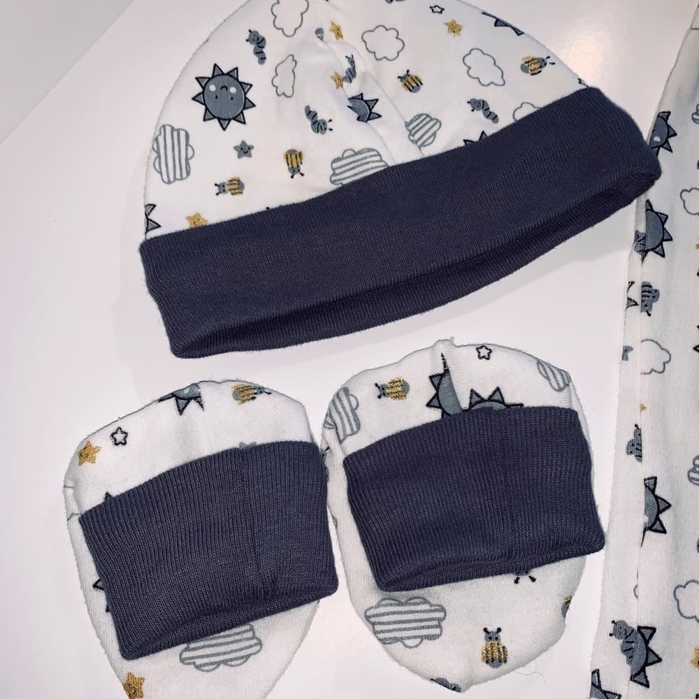 4 PIECE SET BABY BOY 3-6 MONTHS DUCK DUCK GOOSE - Thumbnail 3