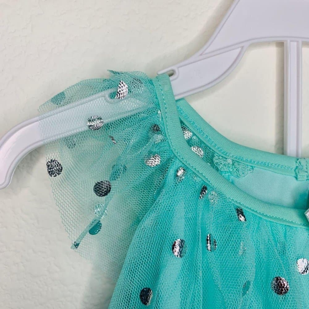 Nannette Girl’s Set Blue Dress+ Pants - Thumbnail 4