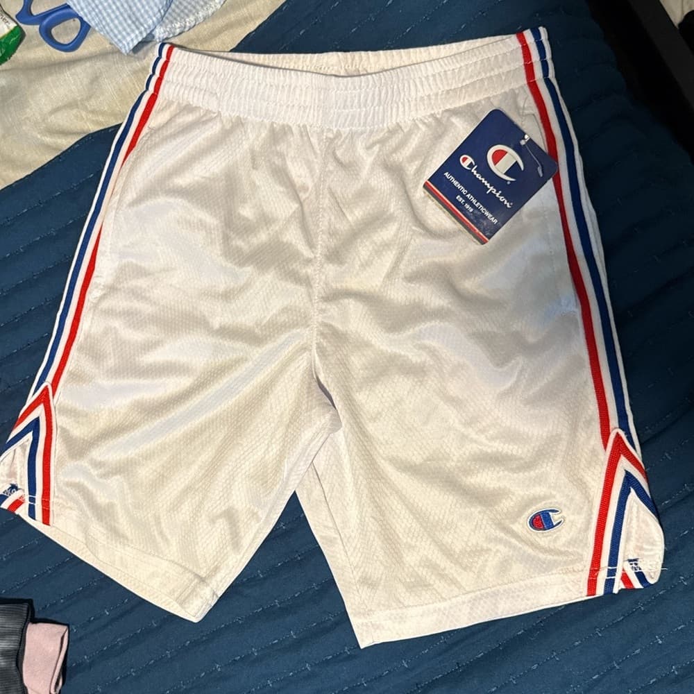 Champion White Athletic Shorts Classic‎ Design