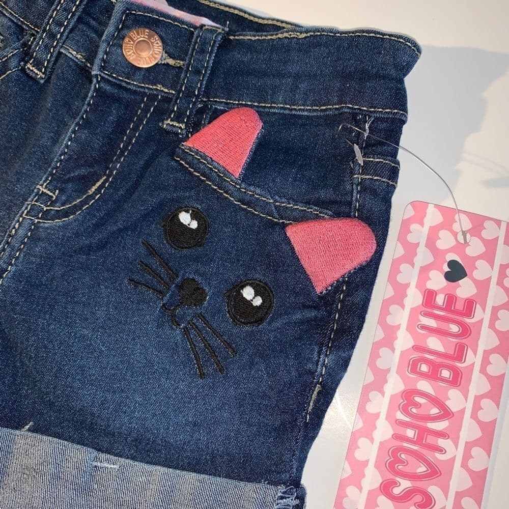 Girls Denim cut off shorts 4T - Thumbnail 2