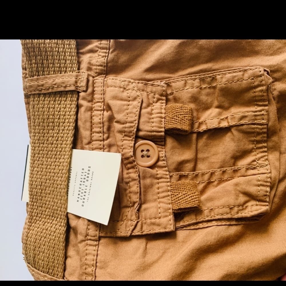 Brown Cargo Shorts for Men‎ - Thumbnail 6