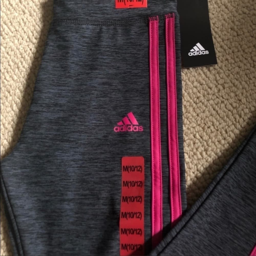 Adidas Girls' Performance Tight Legging - Thumbnail 2