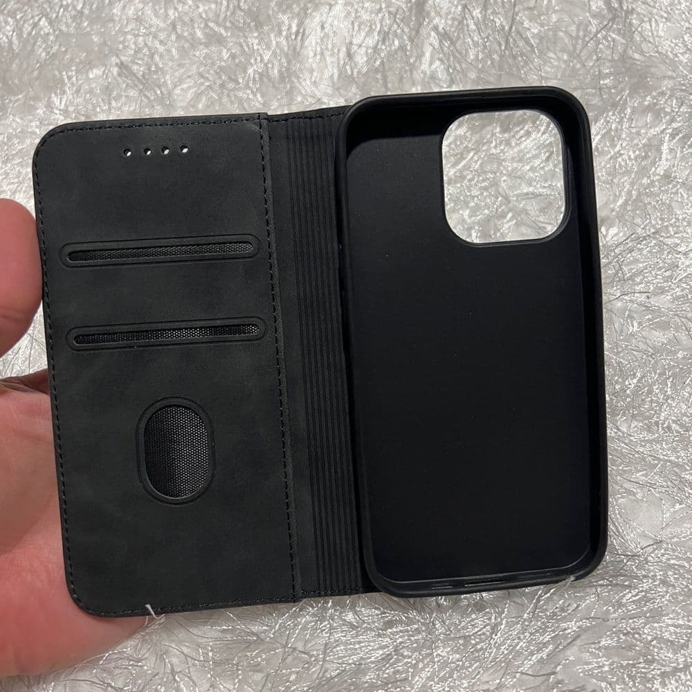 IPhone 13 Pro 6.1 Black Wallet Case - Thumbnail 3