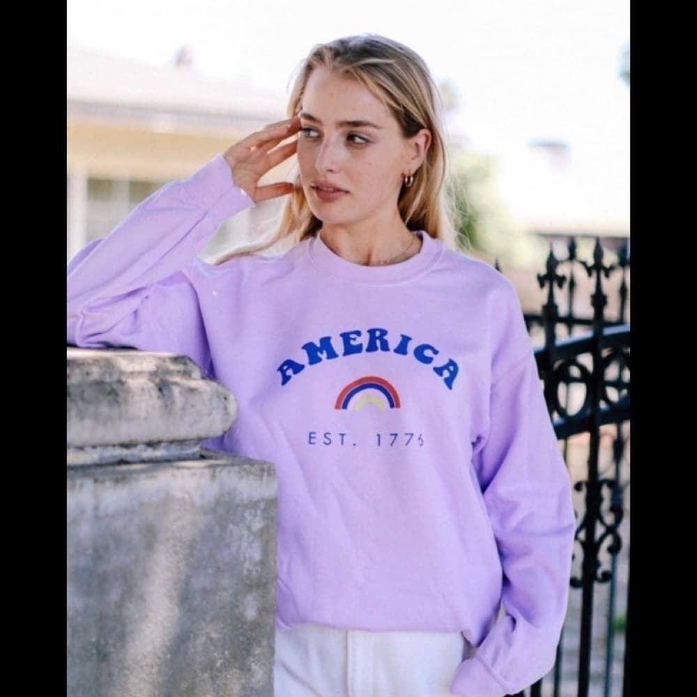 Lavander America EST Sweater - Thumbnail 2