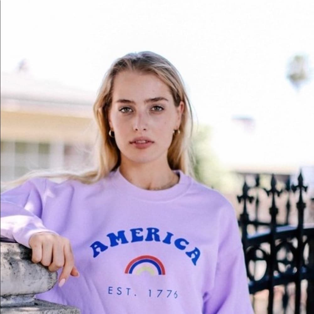 Lavander America EST Sweater - Thumbnail 3