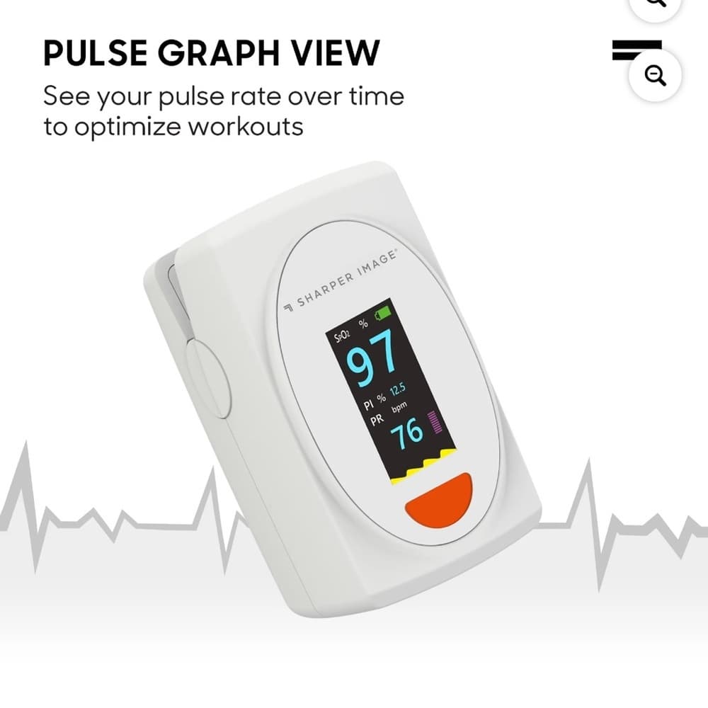 Sharper Image White Digital Oximeter - Thumbnail 4