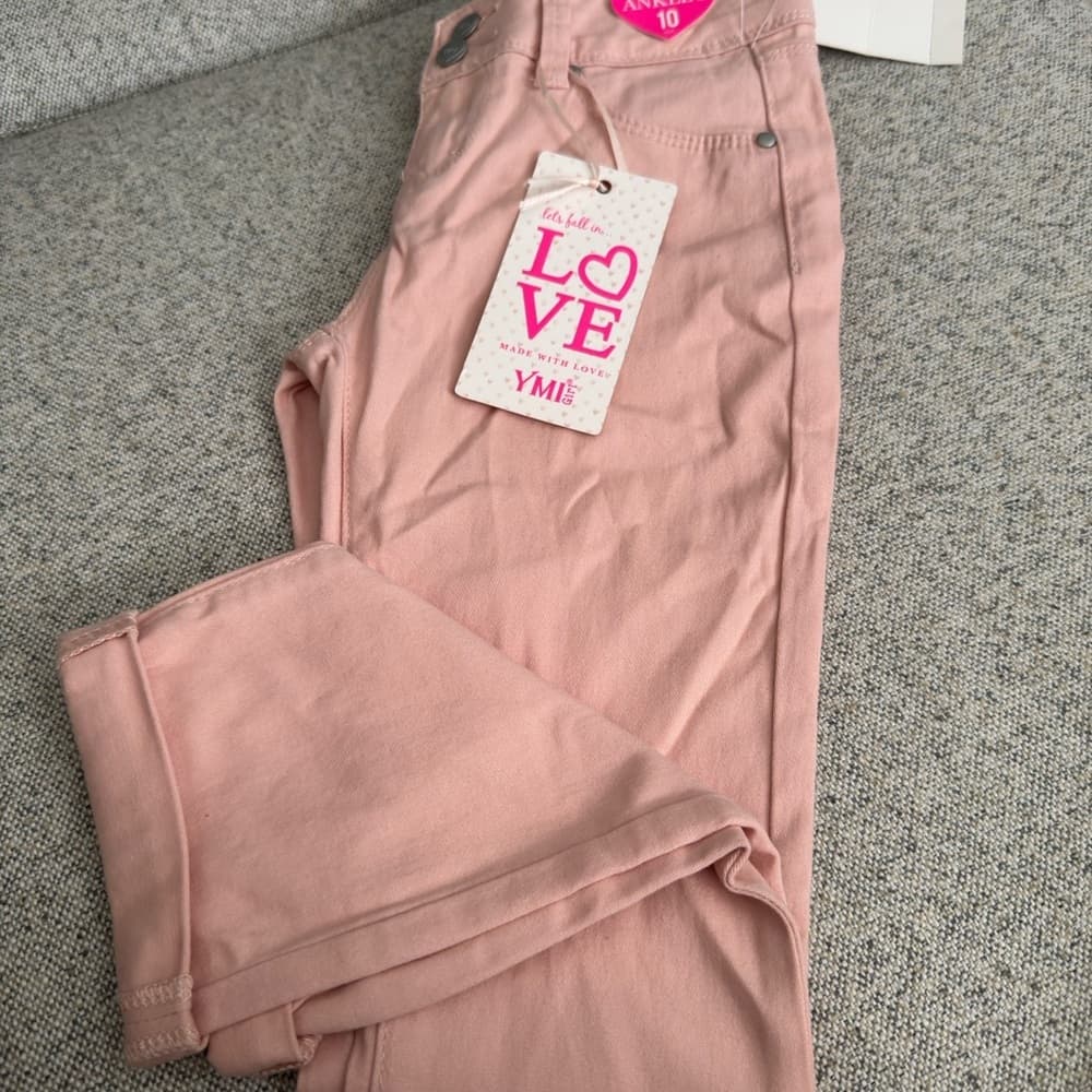 YMI Pink Ankle Cropped‎ Jeans Stretchy Fit - Thumbnail 4