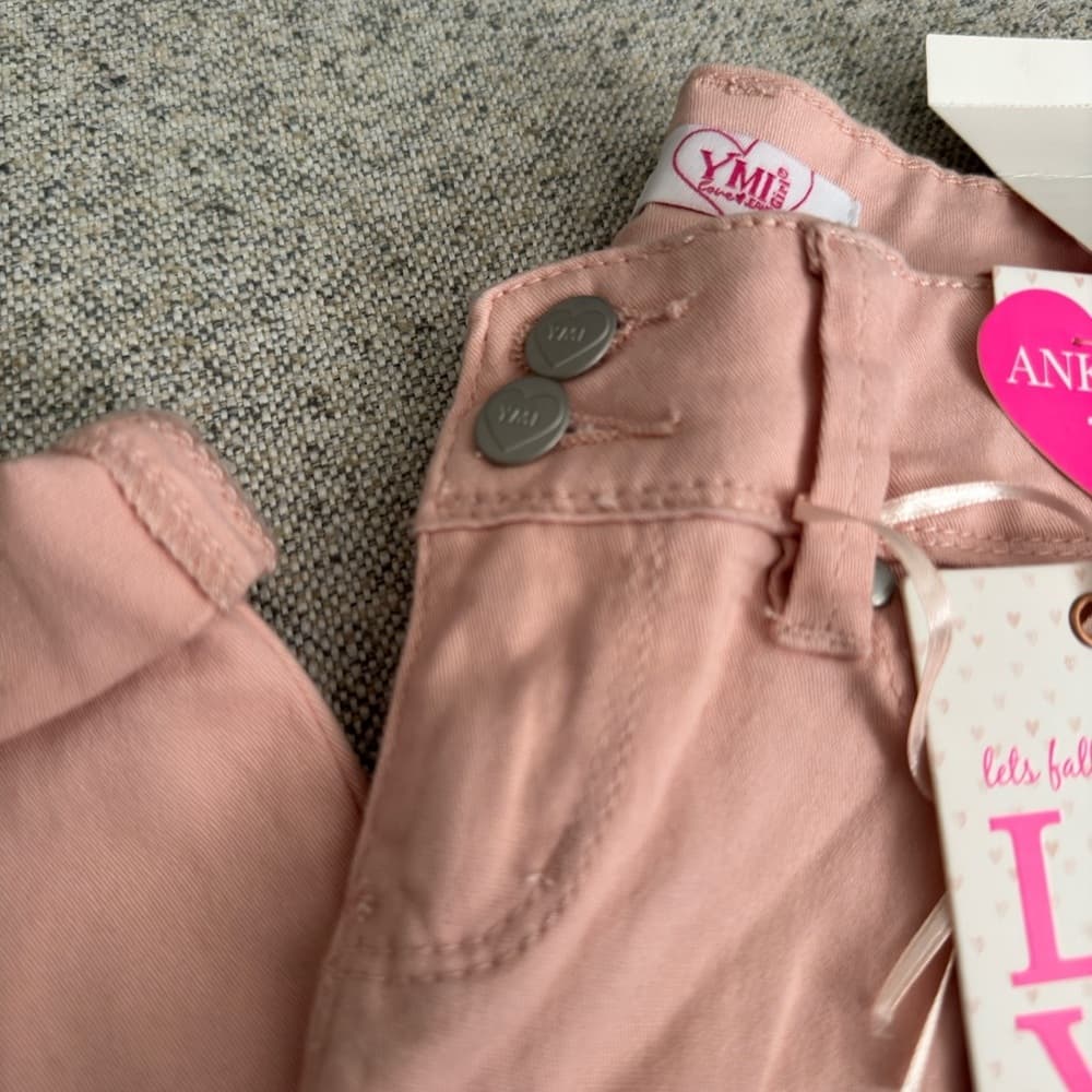 YMI Pink Ankle Cropped‎ Jeans Stretchy Fit - Thumbnail 2
