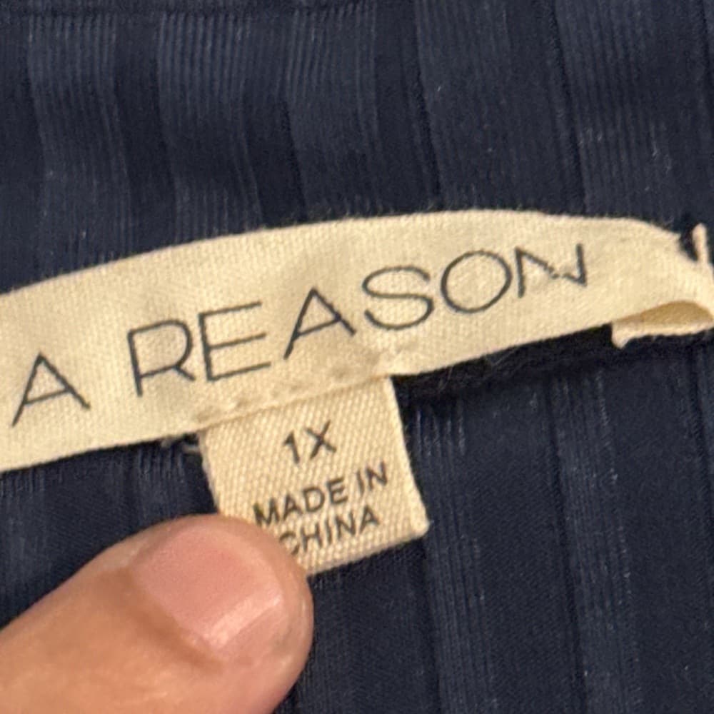Women’s Navy‎ Blue Shirt with Gold Accents - Thumbnail 4