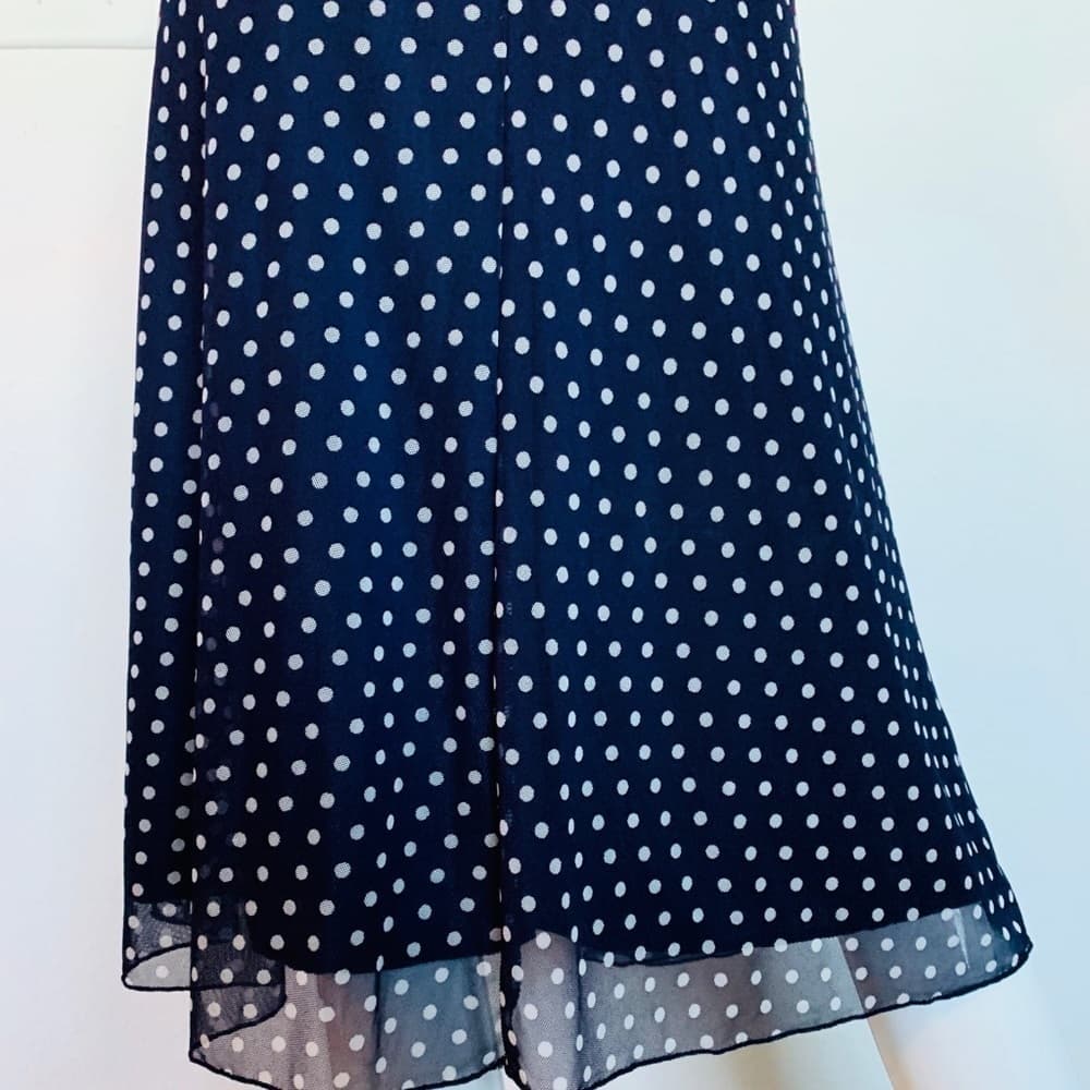 Women’s blue polka dot skirt L - Thumbnail 3