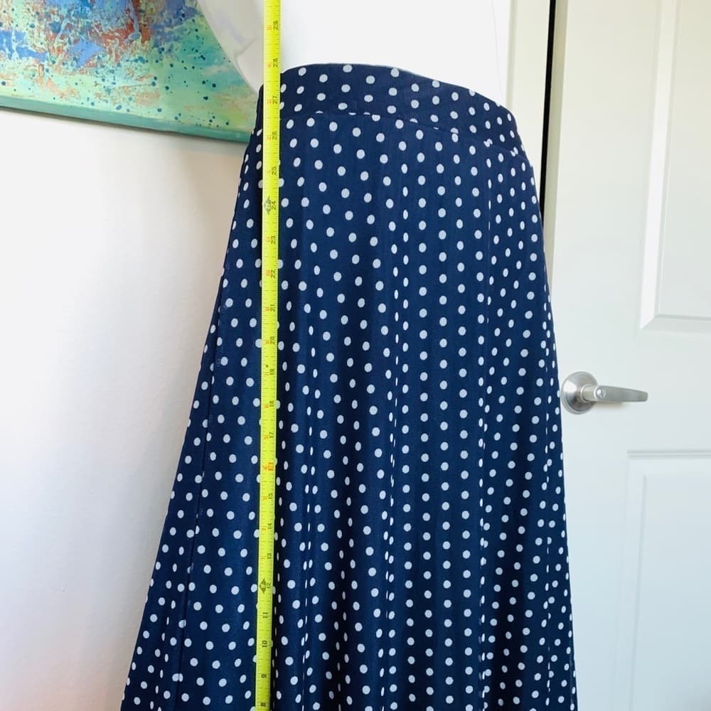 Women’s blue polka dot skirt L - Thumbnail 4