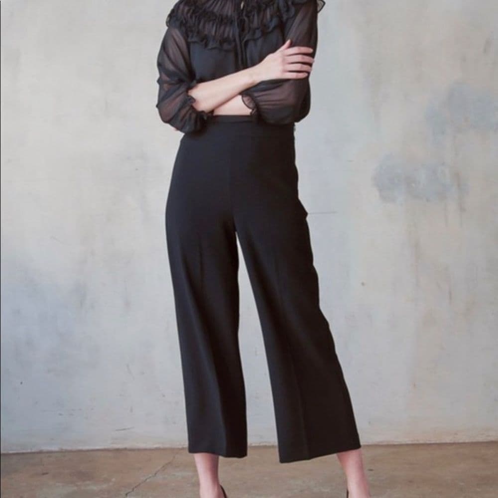 Women's Ruffle Blouse With tie - Thumbnail 4